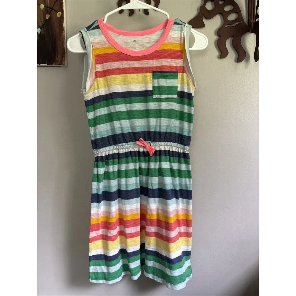 Gap Mix N Match Girl striped Dress SZ L